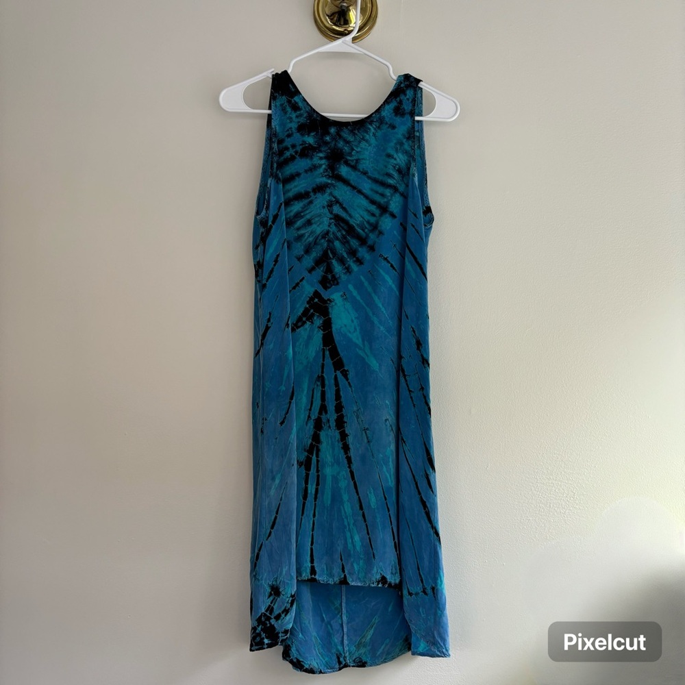 Blue Siren Tie Dye Silk dress.